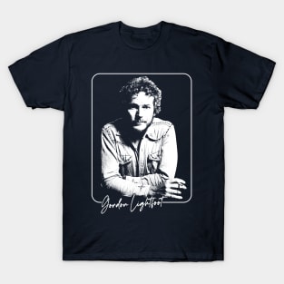 Gordon Lightfoot / Retro Style Fan Design T-Shirt